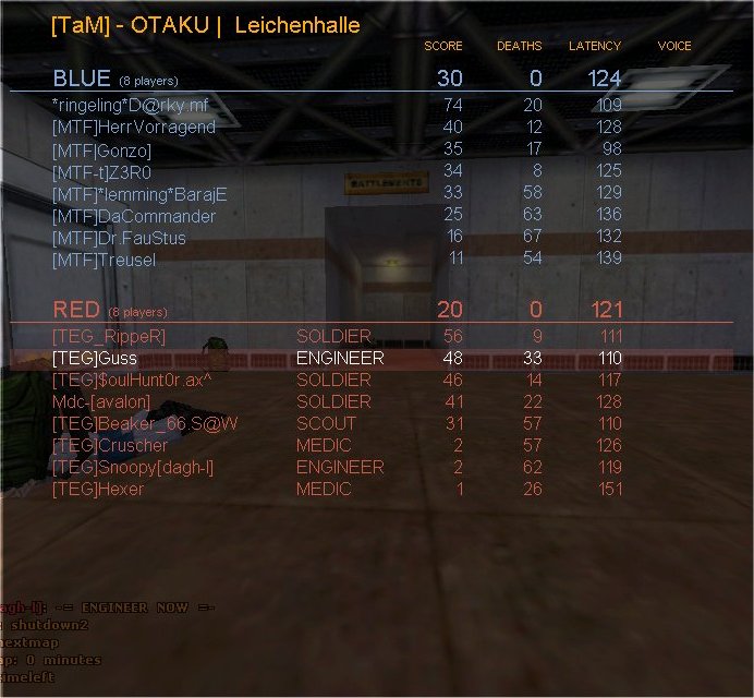 Match: 167
Gegner: MTF
Map: 2fort